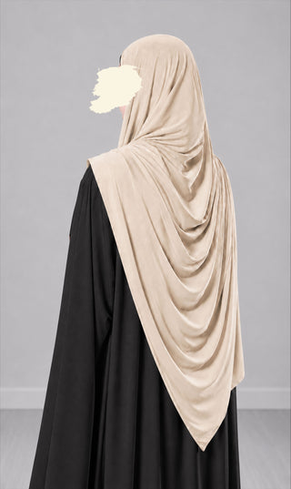 Premium Modal Cotton Scarf - Beige