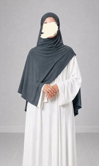 Premium Modal Cotton Scarf - Charcoal Grey