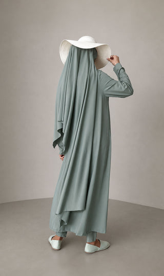 3 - Layer Burkini Long - Aqua Green