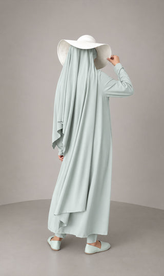 3 - Layer Burkini Long - Aqua Green