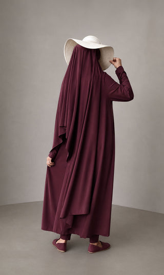 3 - Layer Burkini Long - Plum