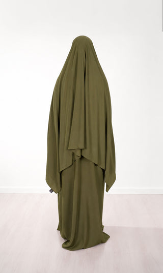 Prem. Jersey Sjaal UsW 100*200 - Olive Green