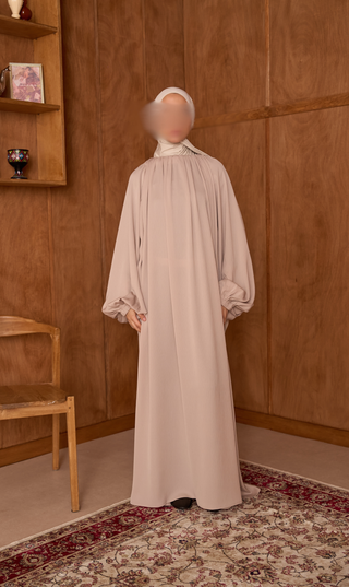 Abaya Amara Balloon Sleeve - Cream