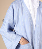Sarah's Kimono & Pantolon Takımı - Gök Mavisi