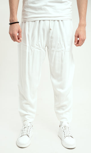 Pants Relax Viscose Line - White