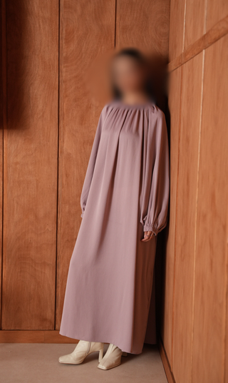 Abaya Amara Balloon Sleeve - Vintage Rose