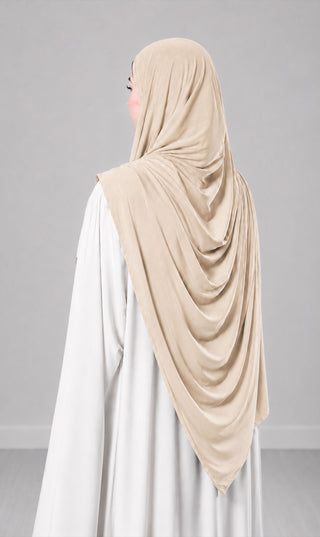 Premium Modal Cotton Scarf - Ivory
