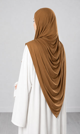 Premium Modal Cotton Scarf - Camel