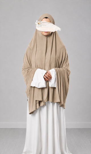 Premium Modal Cotton Scarf - Light Taupe