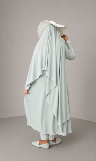 3 - Layer Burkini Long - Aqua Green