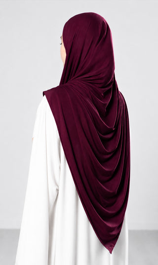 Premium Modal Cotton Scarf - Prune