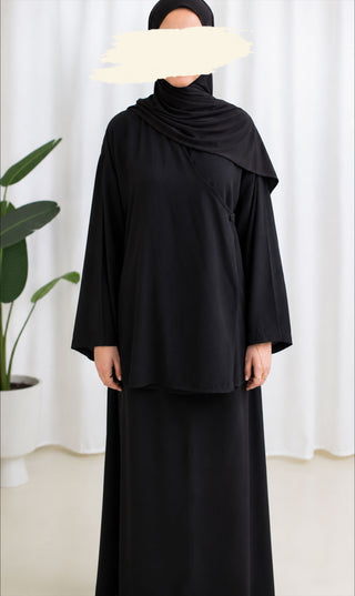 Ramallah Rayon Set Zwart