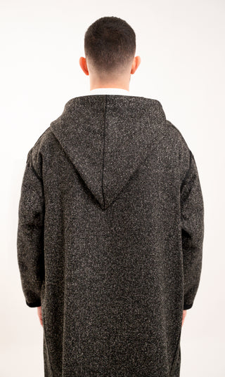 Djellaba Soft Kashmir - Zwart