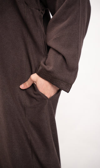 Djellaba Elegant Amir - Donkerbruin