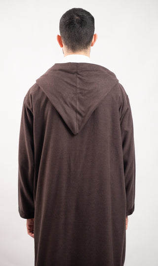 Djellaba Elegant Amir - Donkerbruin