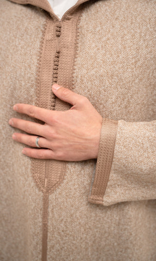 Djellaba Soft Kashmir - Sandy Taupe
