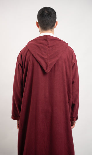 Djellaba Elegant Amir - Bordeaux