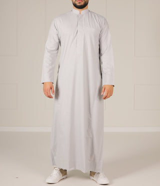 UsW Tailored Saudi Qamees Reda - Soft Grey