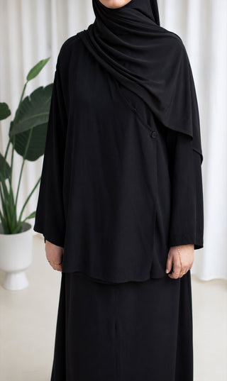Ramallah Rayon Set Zwart