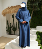 Abaya Kimono A-lijn Jazz + Hijab UsW - Jeans Blue