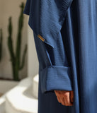 Abaya Kimono A-line Jazz + Hijab UsW - Jeans Blå