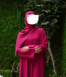 Abaya kimono A-line Jazz + Hijab UsW - Framboise
