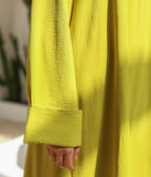 Abaya Kimono A-lijn Jazz + Hijab UsW - Lime