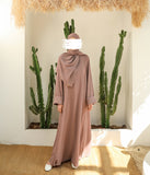 Abaya Kimono A-Linie Jazz + Hijab UsW - Nerz