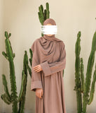 Abaya kimono A-line Jazz + Hijab UsW - Mink