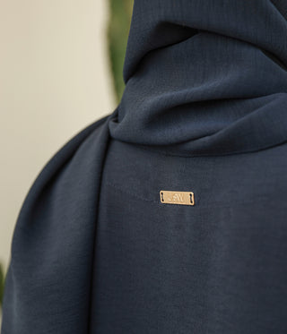 A-Lijn Abaya Breathable Jazz & Hijaab - Navy