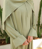Abaya kimono A-line Jazz + Hijab UsW - Pistachio
