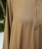 Leinen-Kimono Abaya NIQIRAH – Dunkler Salbei