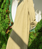 Leinen-Baumwoll-Kimono Abaya HUMAYMAN – Sanfter Salbei