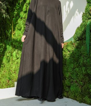 Soft Linen Basic Shawyah - Black