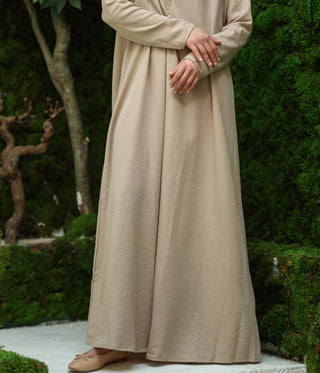 Soft Linen Basic Shawyah - Pastel Sand