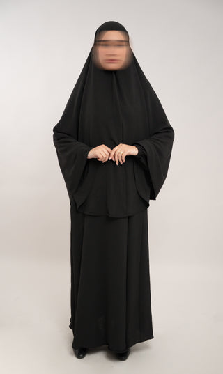 Abaya Jazz trapèze - Vison/Galet