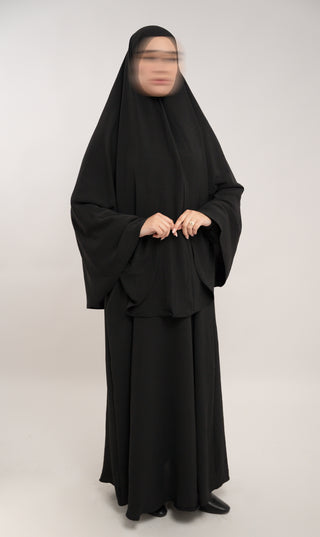 Abaya Jazz trapèze - Vison/Galet