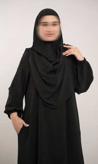 Abaya Jazz trapèze - Vison/Galet