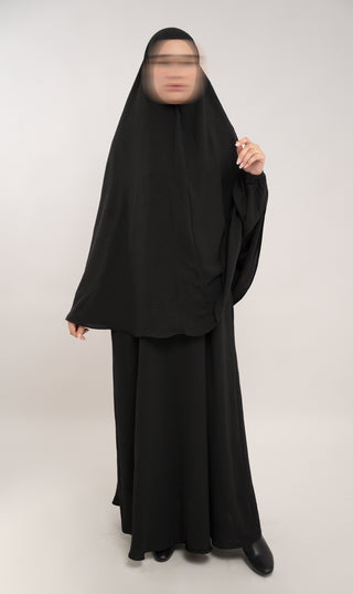 Abaya Jazz trapèze - Vison/Galet