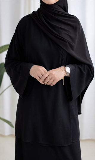 Ramallah Rayon Set Zwart
