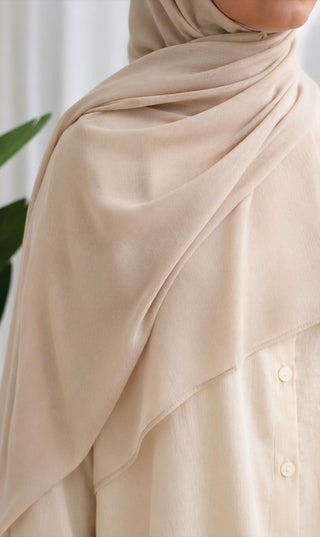 XXL Hijaab Linnen 100*200 cm - Beige
