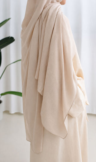XXL Hijaab Linnen 100*200 cm - Beige