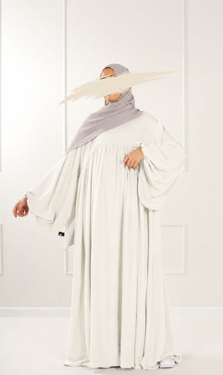 Jilbab Soumaya Balloon Sleeve - Ivory