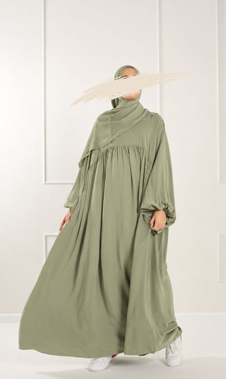 Jilbab Soumaya Balloon Sleeve - Sage