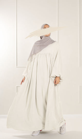 Jilbab Soumaya Balloon Sleeve - Ivory