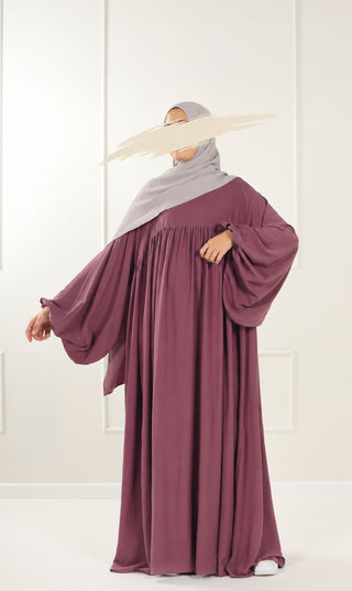 Jilbab Soumaya Balloon Sleeve - Velvet Mauve