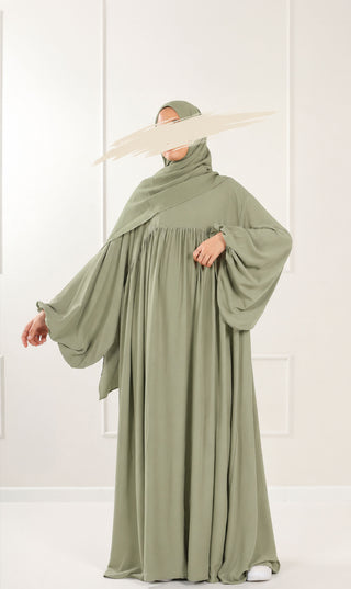 Jilbab Soumaya Balloon Sleeve - Sage