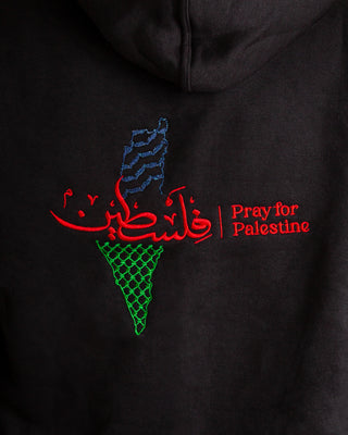 Pray for Palestine Hoodie - Black