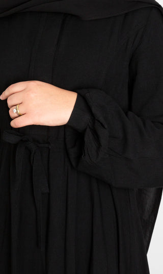 Abaya Maleekah Cotton - Black