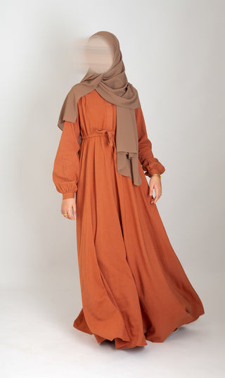 Abaya Maleekah Cotton - Terra